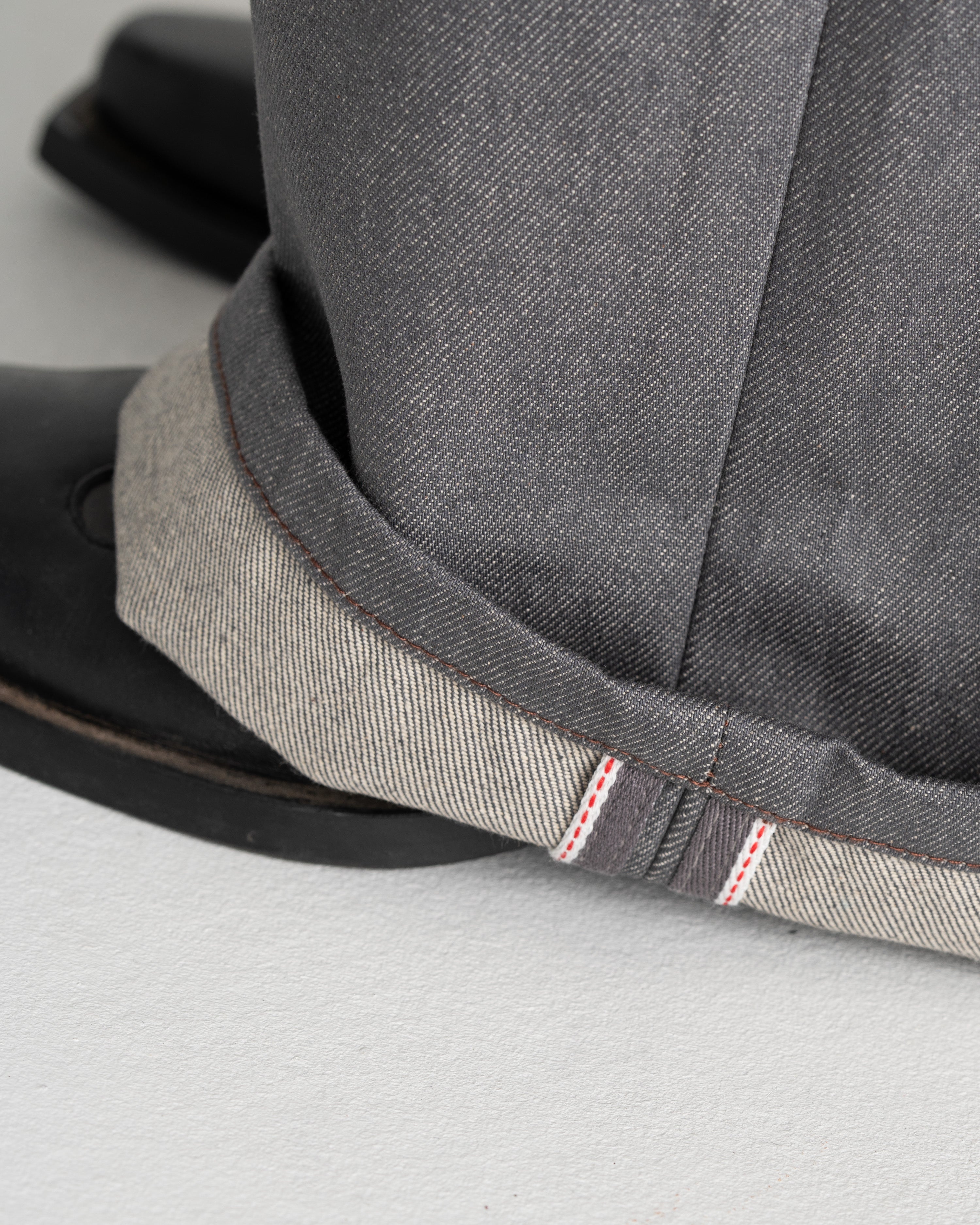 Raw Selvedge Denim Jeans grey